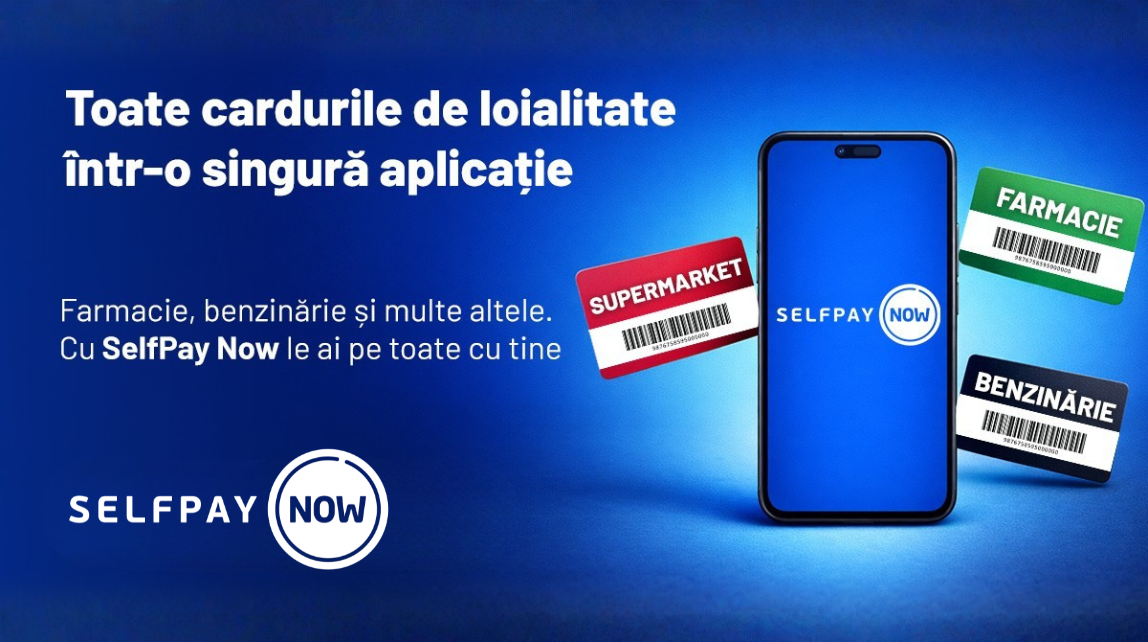 SelfPay lansează funcționalitatea „Carduri de loialitate” în aplicația SelfPay Now și își extinde portofoliul de servicii digitale