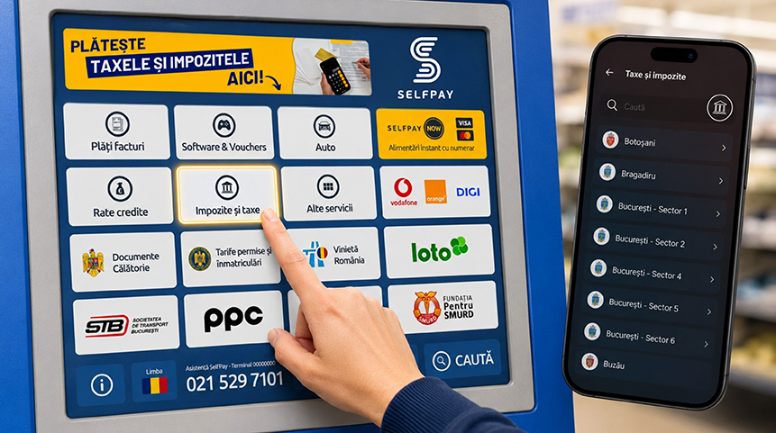 SelfPay marchează cel mai bun început de an: peste 440 mil. lei procesați pe taxe și impozite în primele 4 luni