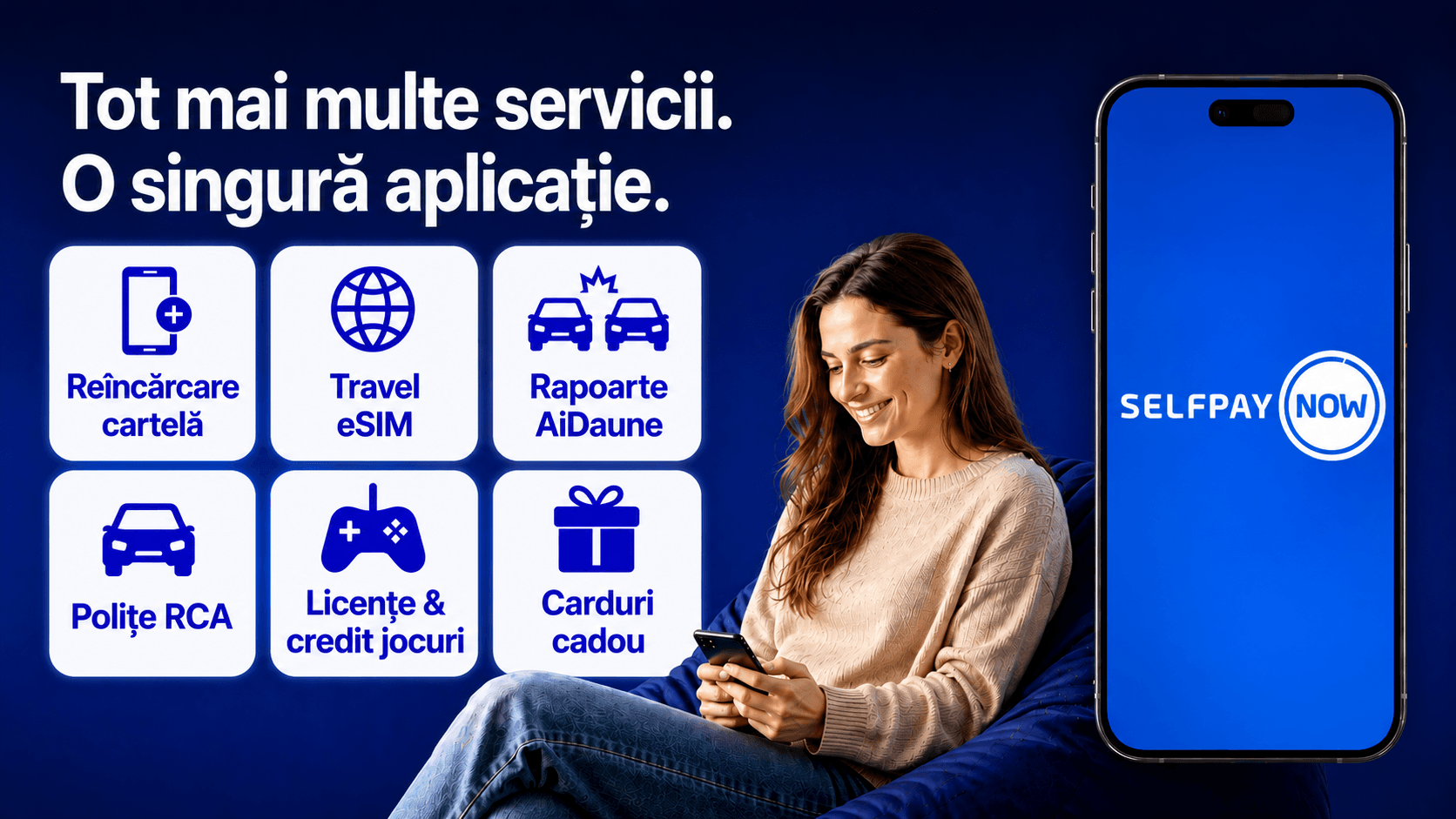 SelfPay accelerează dezvoltarea super-app-ului românesc SelfPay Now prin cea mai amplă extindere a portofoliului de servicii de până acum